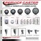 Service Caster 3 Inch Thermoplastic  Rubber Wheel Swivel 34 Inch Threaded Stem Caster with Brake SCC SCC-TS20S314-TPRB-TLB-34212 - alternate 3